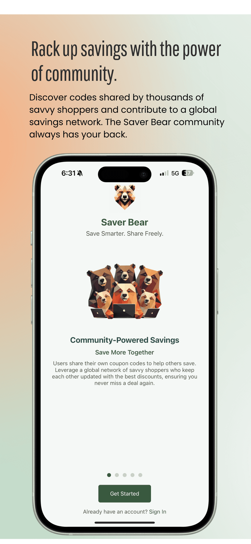 Saver Bear App Screenshot 3 - Online Coupons